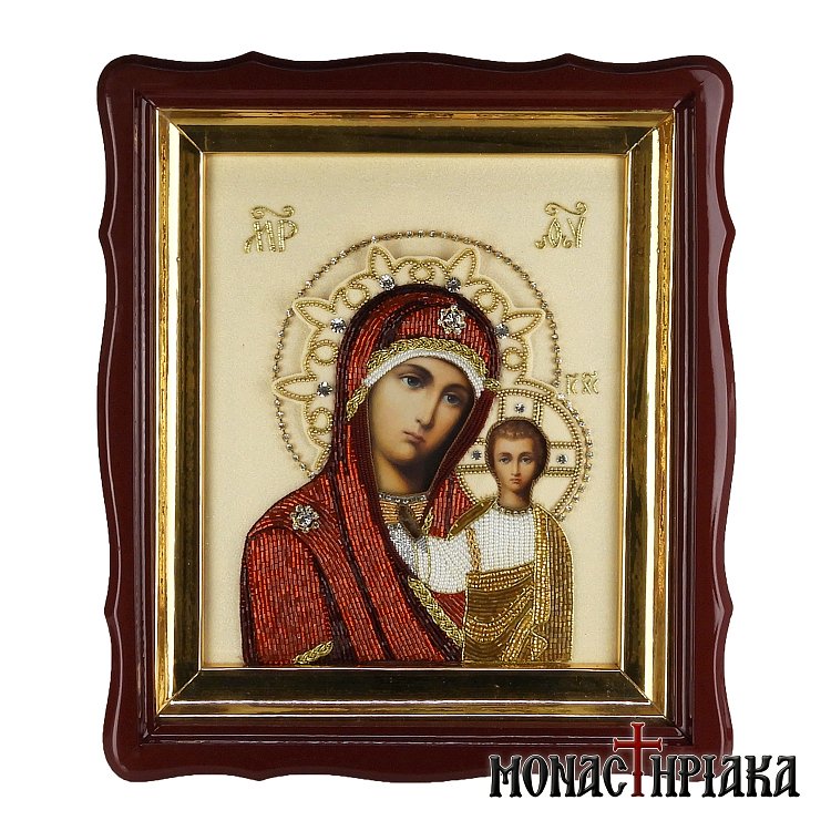 Our Lady of Kazan with Beads