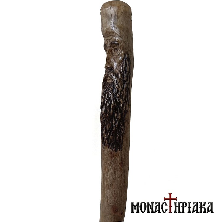 Walking Stick with Shape of a Monk