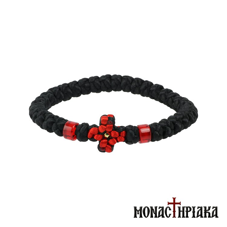 Κομποσχοίνι 33άρι με Πλεκτό Σταυρό