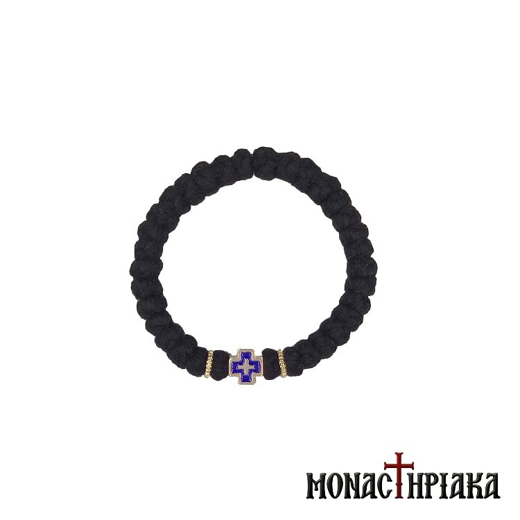 Wool Prayer Rope 33 Knots with Cross