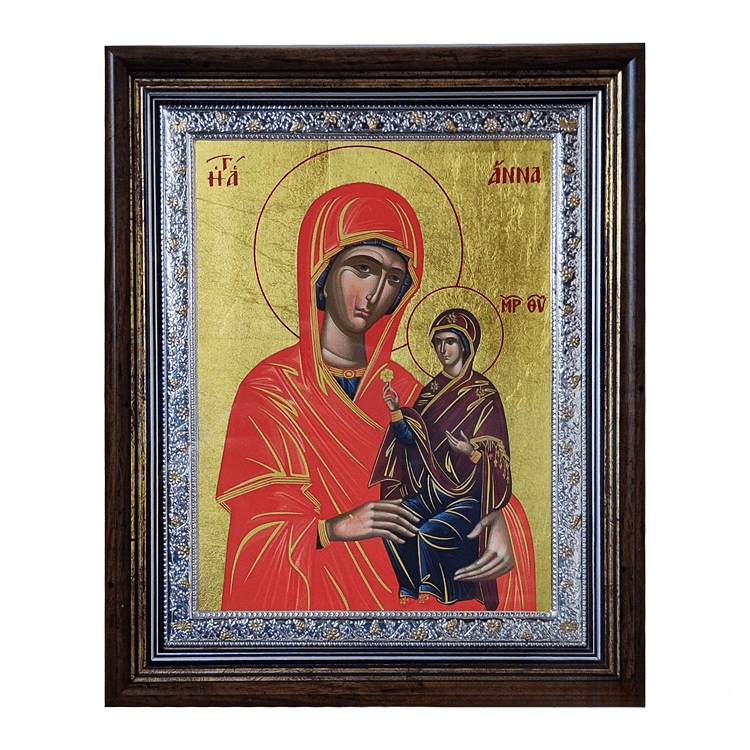 Unique Collection with Icons of Saint Anne with Theotokos