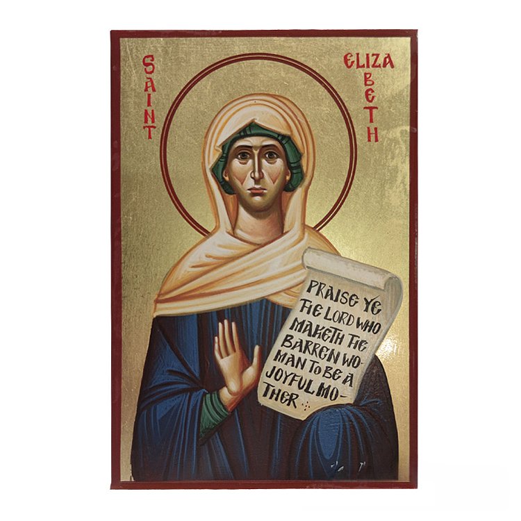 Byzantine Iconography from Mount Athos with Saint Elisavet