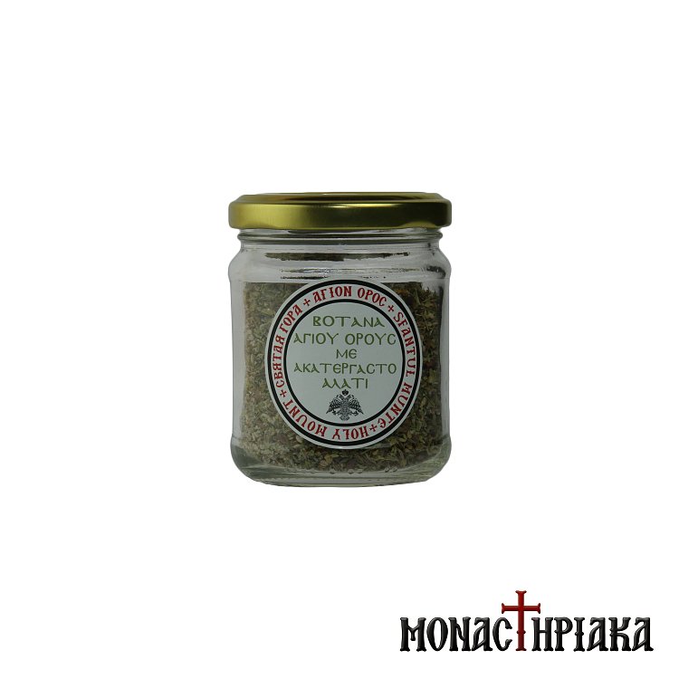 Θαλασσινό Αλάτι με Θυμάρι, Θρούμπι, Βασιλικό, Ρίγανη, Μαντζουράνα, Λιναρόσπορο και Σουσάμι