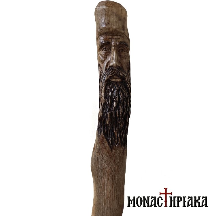 Walking Stick with Shape of a Monk