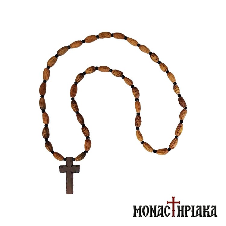 Neck Cross with Olive Seeds