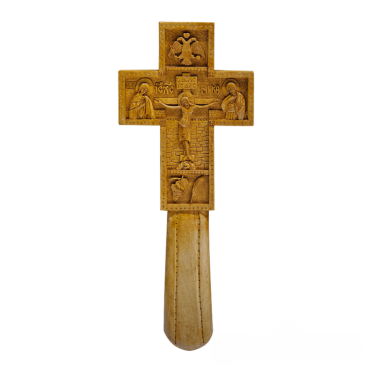 Blessing Cross with the Crucifix and the Byzantine Eagle