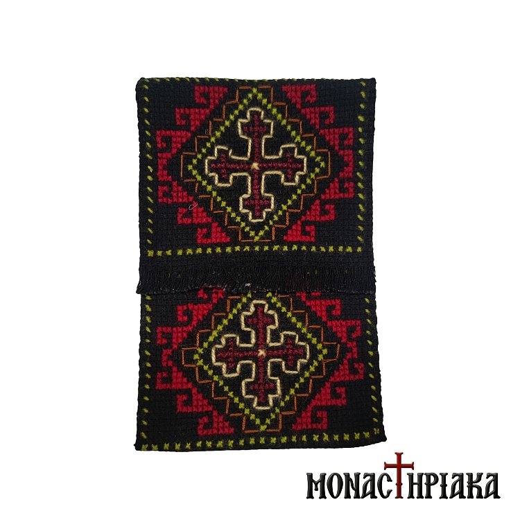 Knitted Neck Wallet Red - Green