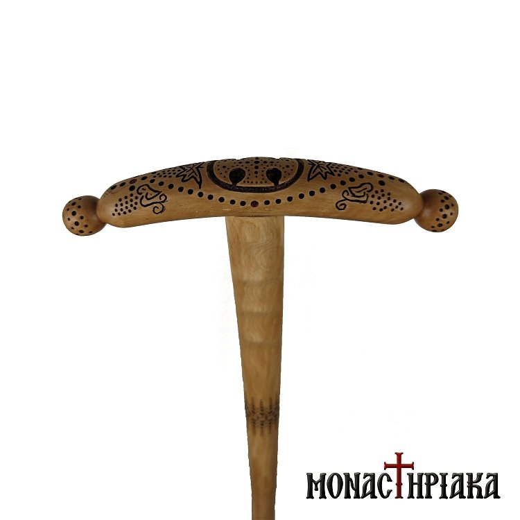 Μπαστούνι με Σκαλιστή Διακόσμηση