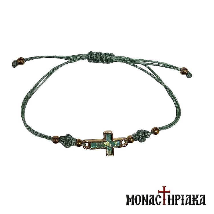 Delicate Bracelet with Metal Cross