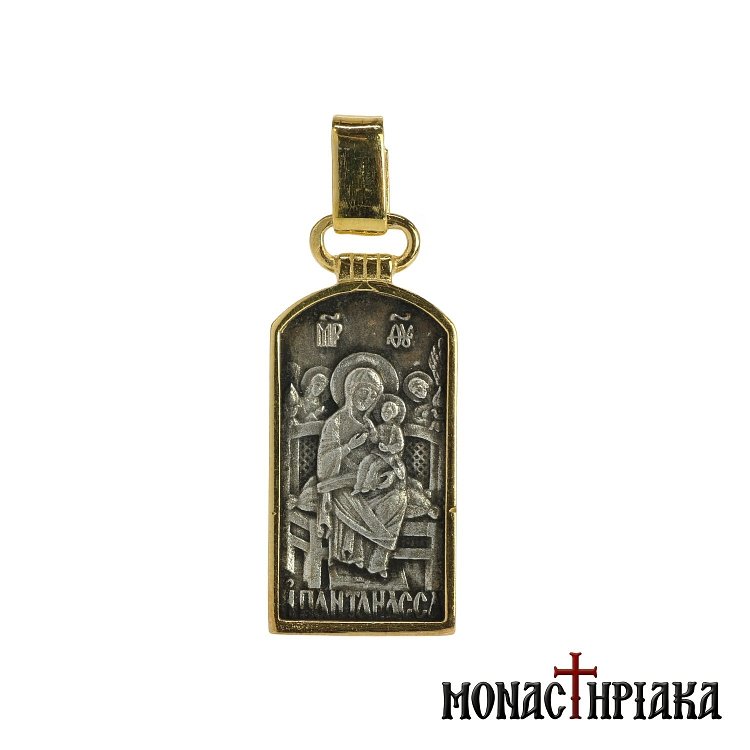 Μενταγιόν Ασημένιο Παναγία Παντάνασσα