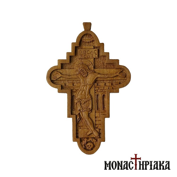 Wood Carved Byzantine Cross