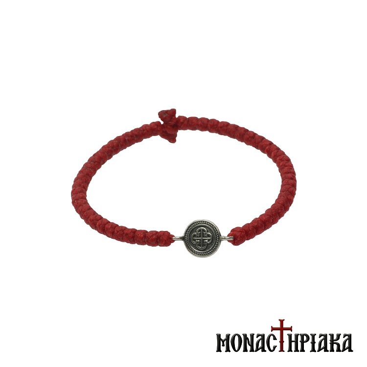 Waxy Prayer Rope for the Wrist with Cross