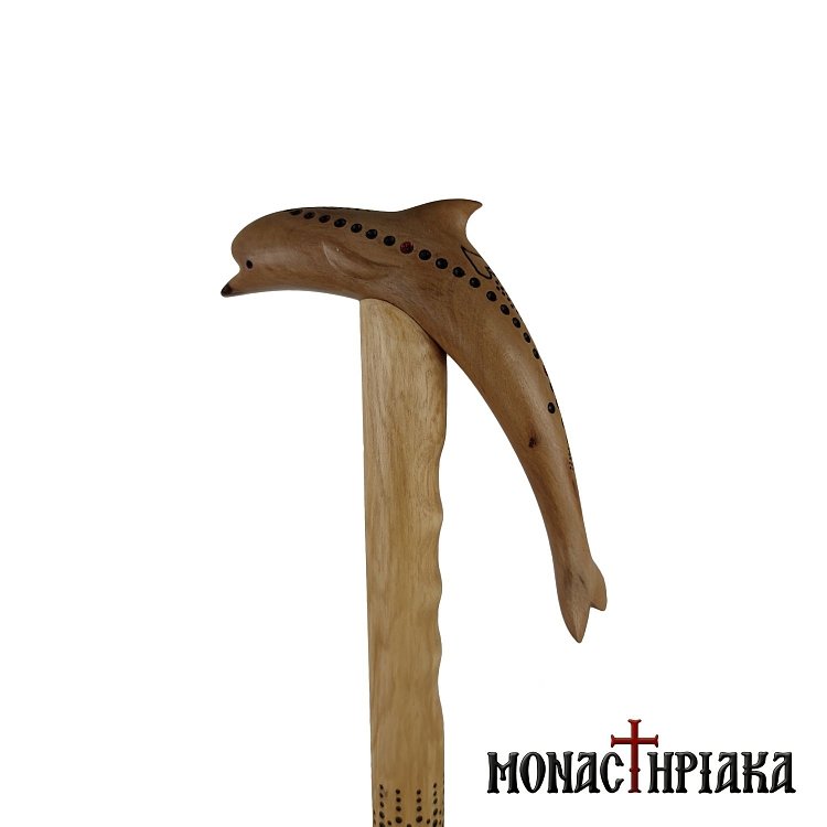 Walking Stick with Shape of a Dolphin