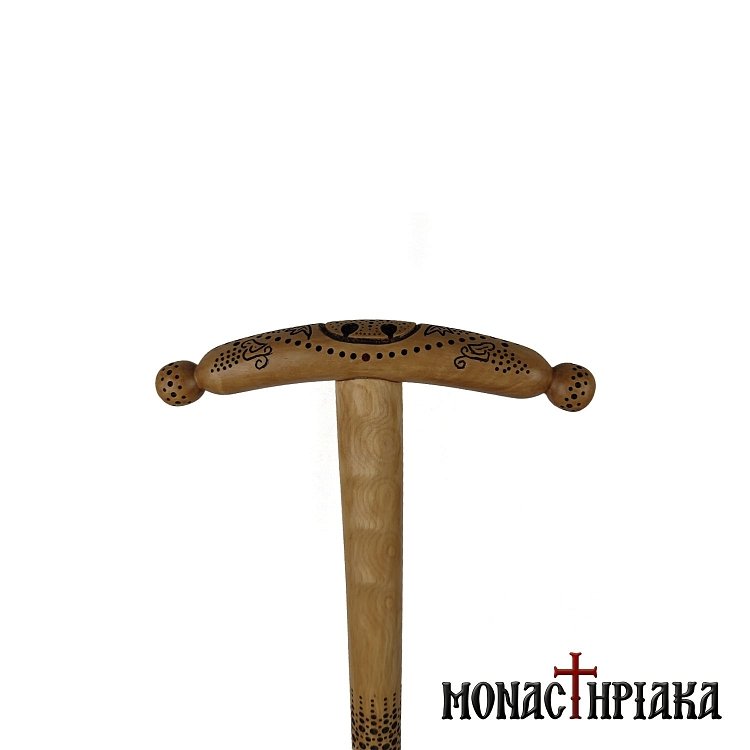 Μπαστούνι με Σκαλιστή Διακόσμηση