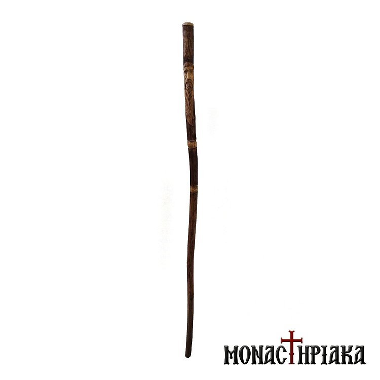 Walking Stick with Shape of a Monk