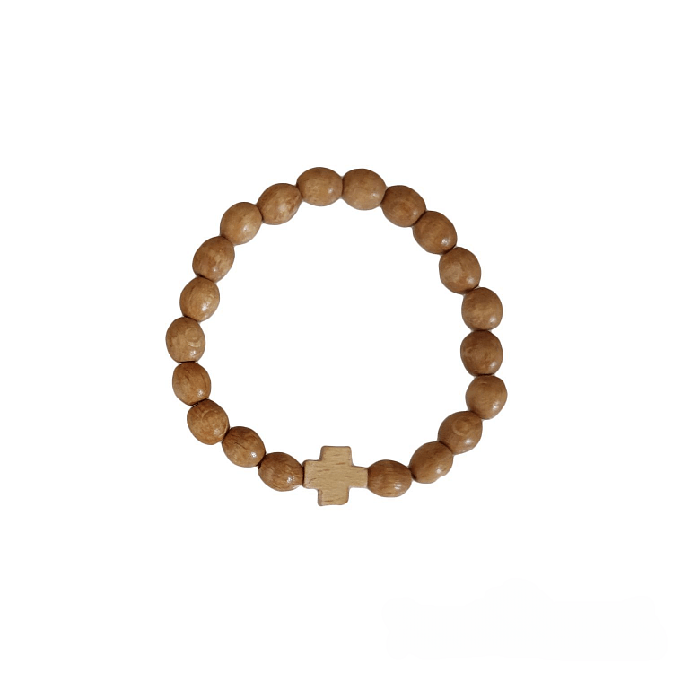 Wooden Prayer Rope with Cross