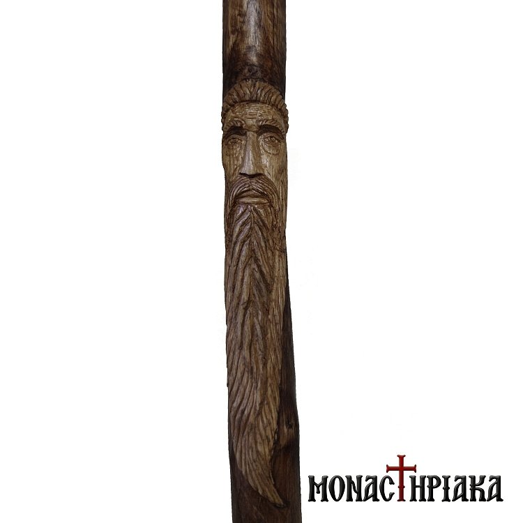 Walking Stick with Shape of a Monk