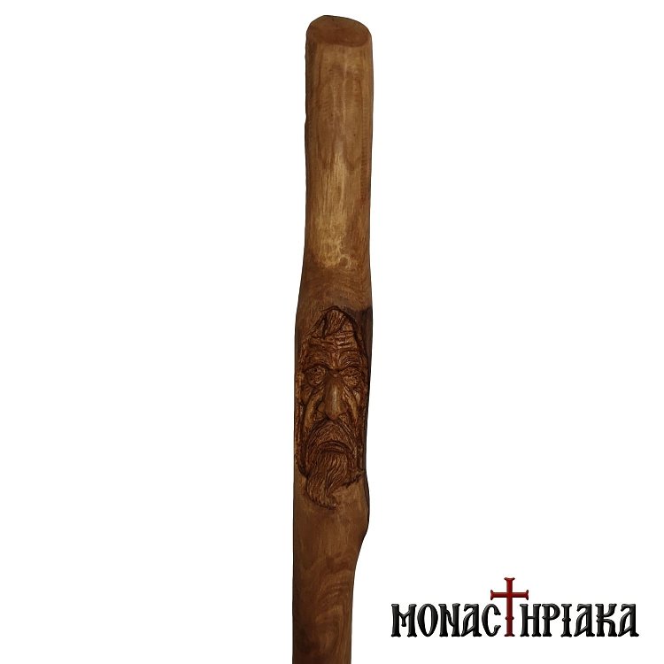 Walking Stick with Monk