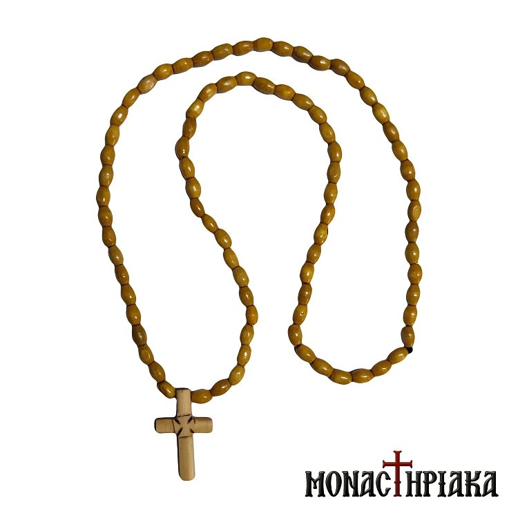 Ξύλινος Σταυρός Λαιμού από Πεύκο