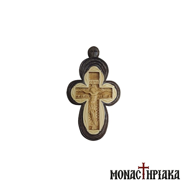 Ξυλόγλυπτος Σταυρός με τη Σταύρωση