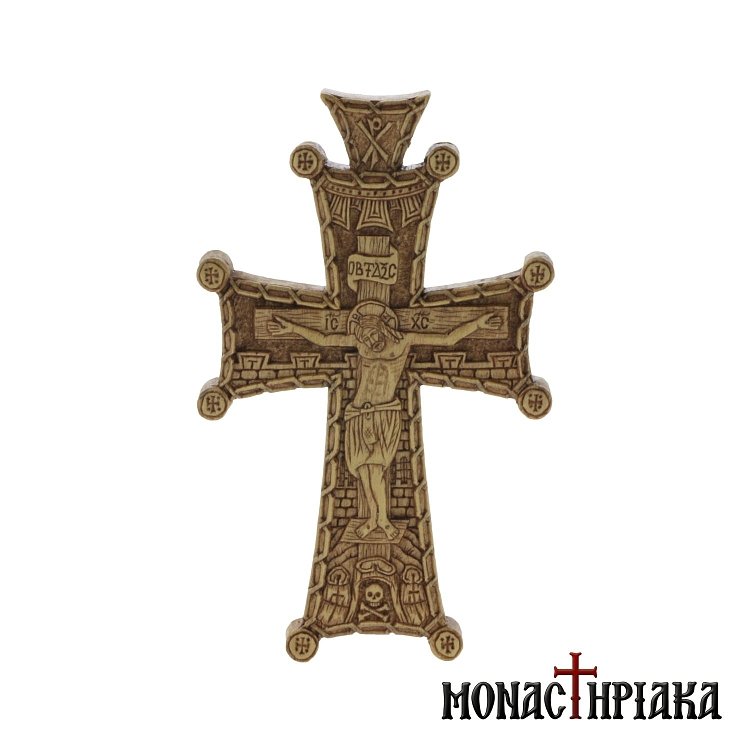 Hand Carved Wooden Cross