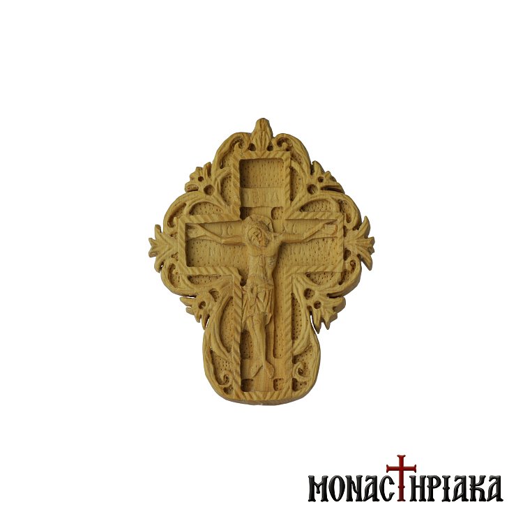 Hand Carved Wooden Cross