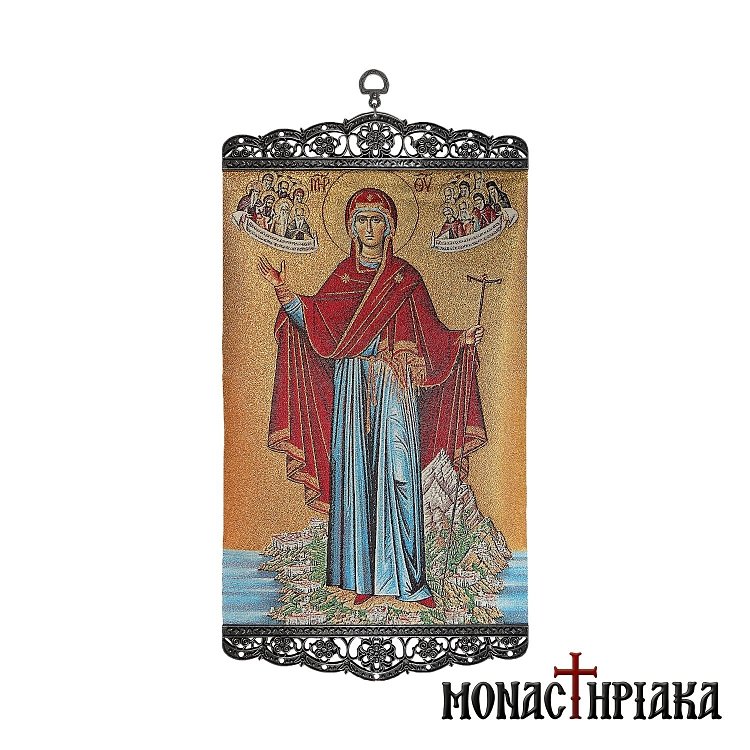 Embroidery with Theotokos