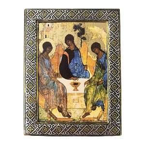 Silver Icon Holy Trinity - The Hospitality of Abraham