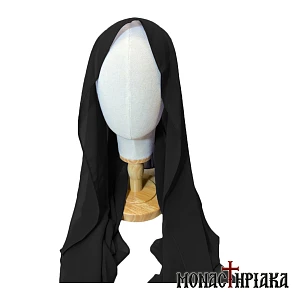 Silk Woman's Headscarf in Black Color