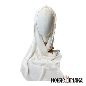 Silk Woman's Veil in White Color