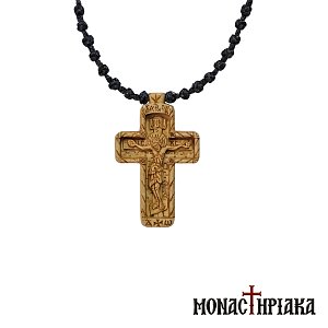 Wooden Pectoral Cross with Prayer Rope for the Neck