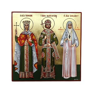 Iconography with Saint Hypomone, Saint Constantine and Saint Elisabeth