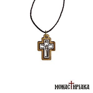 Wooden Cross with Cord for the Neck