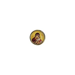 Christian Sticker with Virgin Mary Glykofilousa
