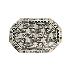 Wooden Box with Geometric Patterns