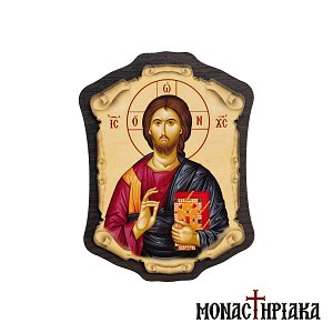 Wooden Magnet with Jesus Christ