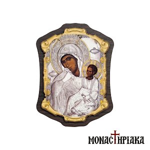Wooden Magnet with Virgin Mary Paramythia