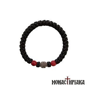 Μεταξωτό Κομποσχοίνι με Προσευχή Κύριε Ιησού Χριστέ Ελέησόν Με