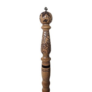 Walking Stick with Carved Decoration the Globe