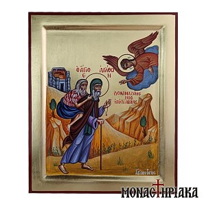 Saint Agathon tested by the Angel