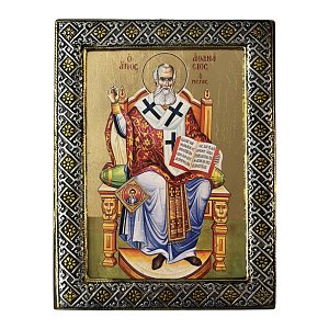 Saint Athanasius the Great Silver Icon