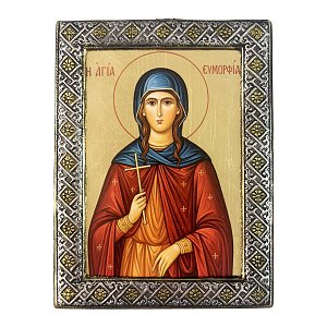 Saint Eumorphia Silver Icon