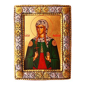 Saint Photini Handmade Silver Icon