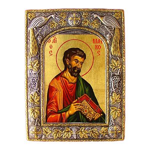 Saint Mark the Evangelist Handmade Silver Icon