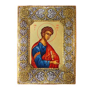 Saint Thomas Handmade Silver Icon