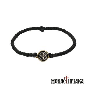 Waxy Prayer Rope with Silver Cross