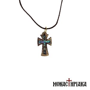Wooden Cross with Neck Cord in Minimal Design