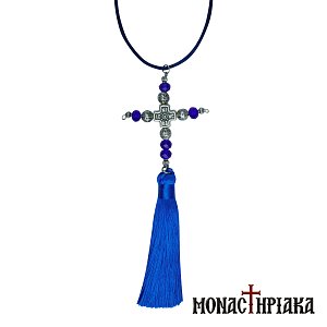 Christian Cross for the Car with Christogram