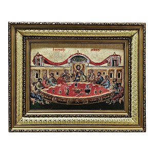 Woven Icon with the Last Supper