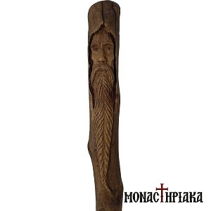 Walking Stick with Shape of a Monk